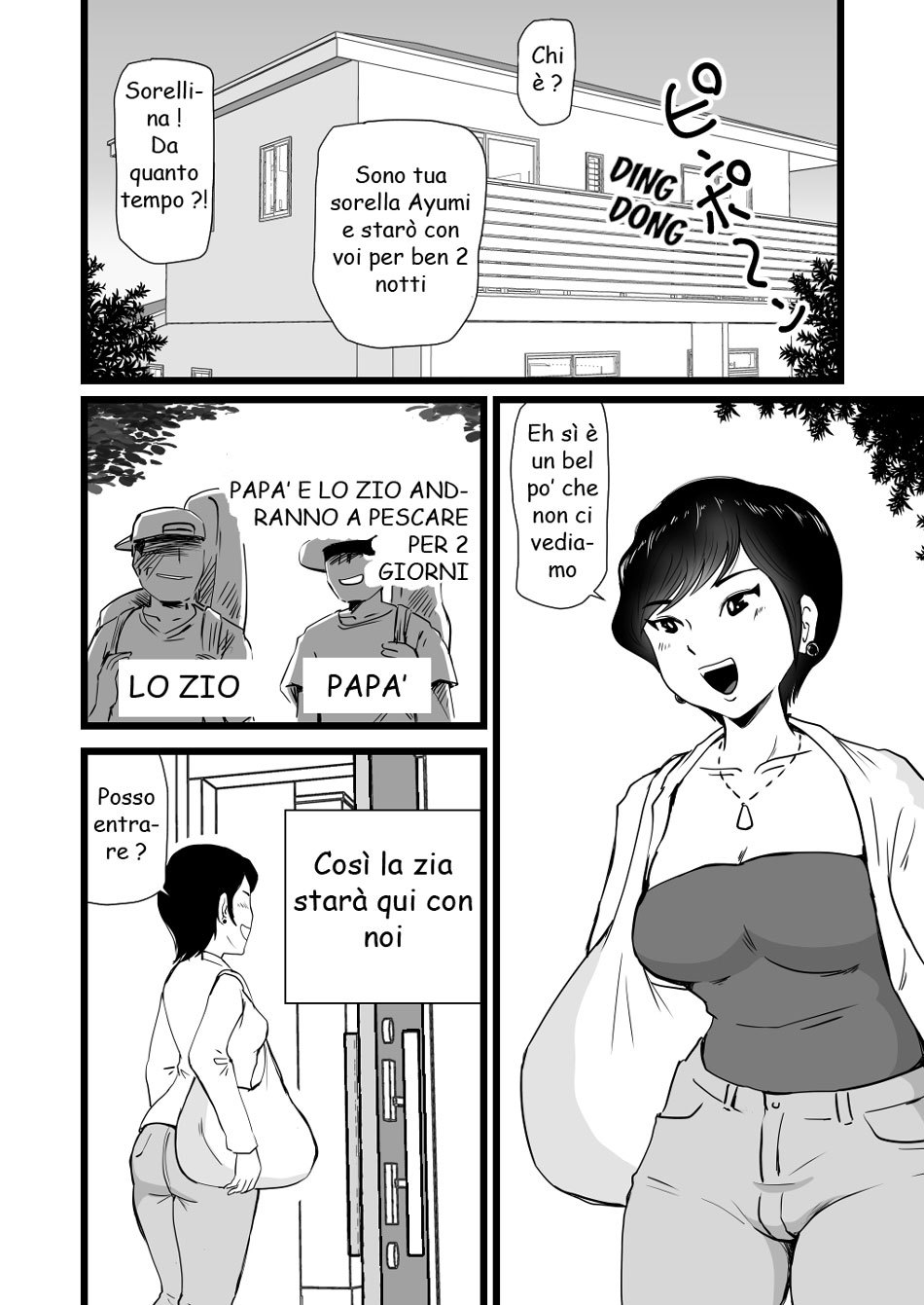 [Momoziri Hustle Dou] Mama to Ayumi-san ni Shibori Torareru Musuko no Hanashi [Italian] - Page 3