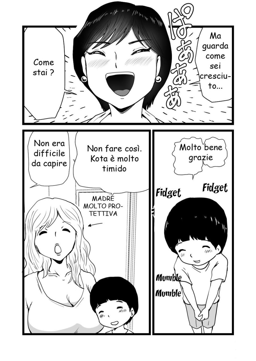 [Momoziri Hustle Dou] Mama to Ayumi-san ni Shibori Torareru Musuko no Hanashi [Italian] - Page 5