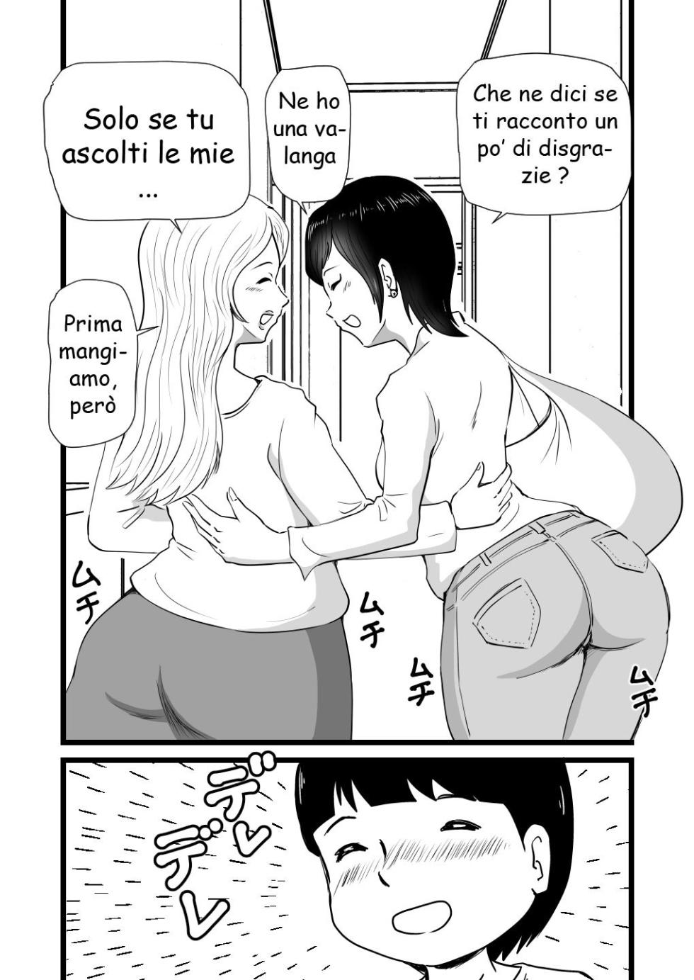 [Momoziri Hustle Dou] Mama to Ayumi-san ni Shibori Torareru Musuko no Hanashi [Italian] - Page 6