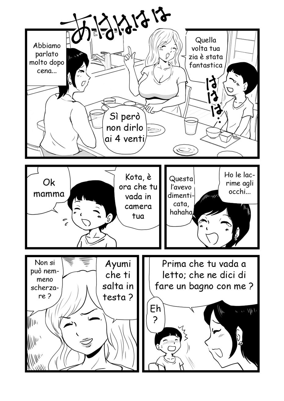 [Momoziri Hustle Dou] Mama to Ayumi-san ni Shibori Torareru Musuko no Hanashi [Italian] - Page 7