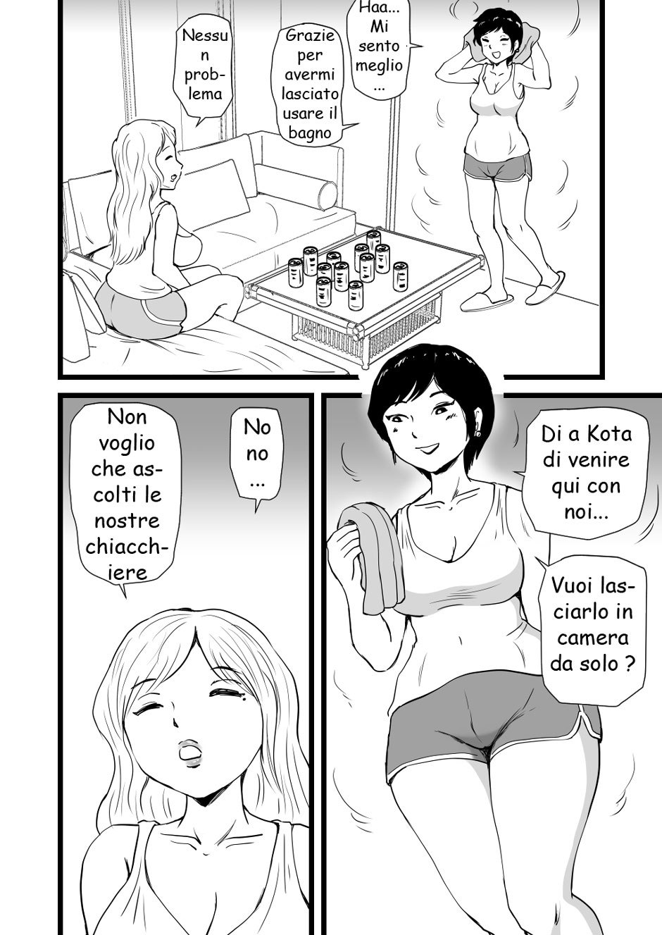 [Momoziri Hustle Dou] Mama to Ayumi-san ni Shibori Torareru Musuko no Hanashi [Italian] - Page 9