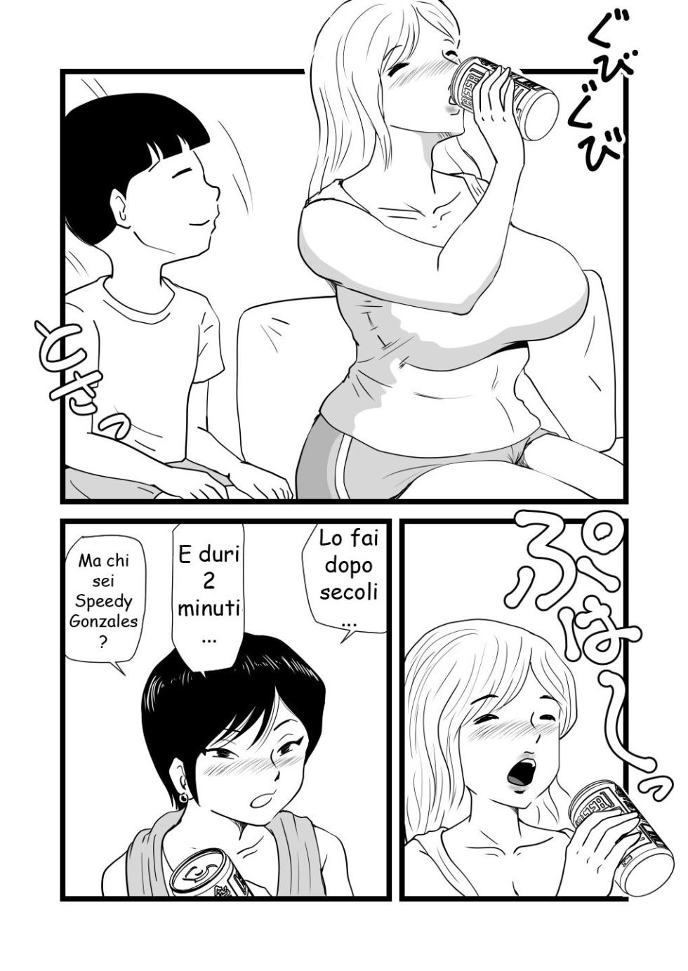 [Momoziri Hustle Dou] Mama to Ayumi-san ni Shibori Torareru Musuko no Hanashi [Italian] - Page 14