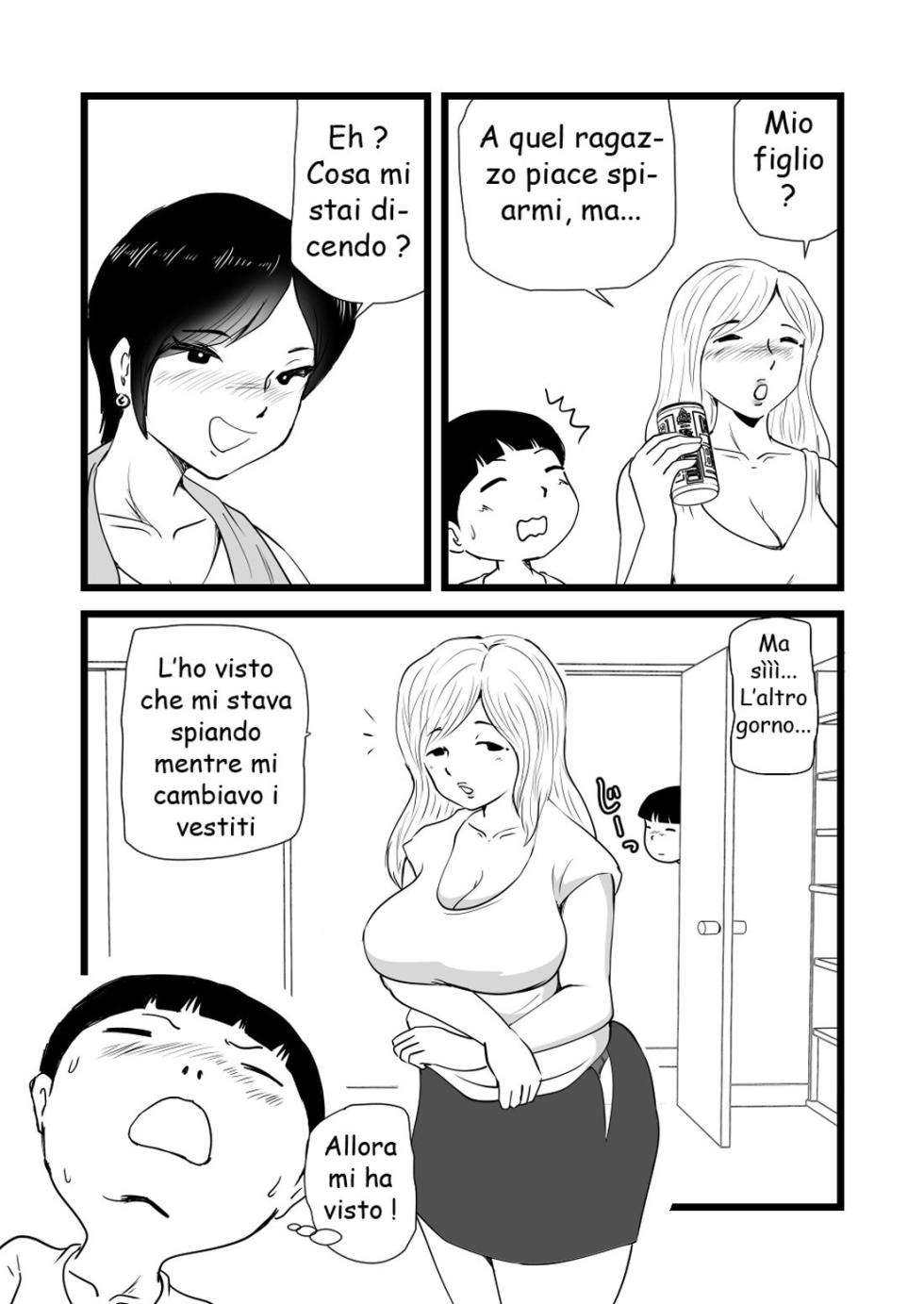 [Momoziri Hustle Dou] Mama to Ayumi-san ni Shibori Torareru Musuko no Hanashi [Italian] - Page 18