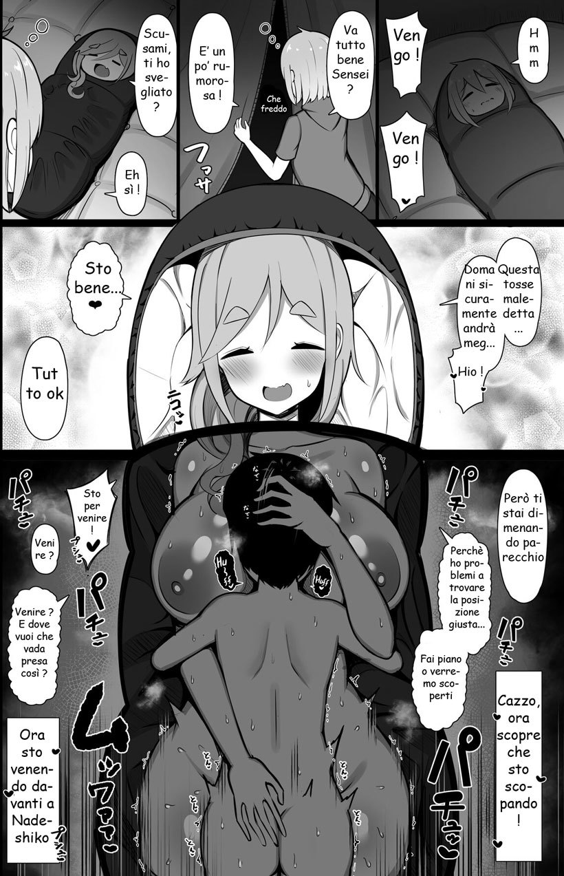 [Fly Dish (Jakko)] Boku to Sensei to Mure Tent | Impazzire nella Tenda della Mia Sensei (Yuru Camp) [Italian] [Digital] - Page 13