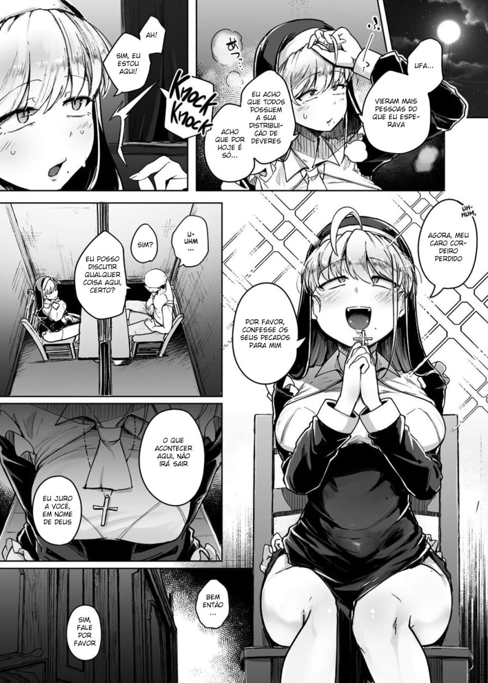 [Jikahatsudensho (flanvia)] Zange Ana 1–5 | Buraco da Confissão 1–5 [Portuguese-BR] [mundohentaioficial.com] - Page 10