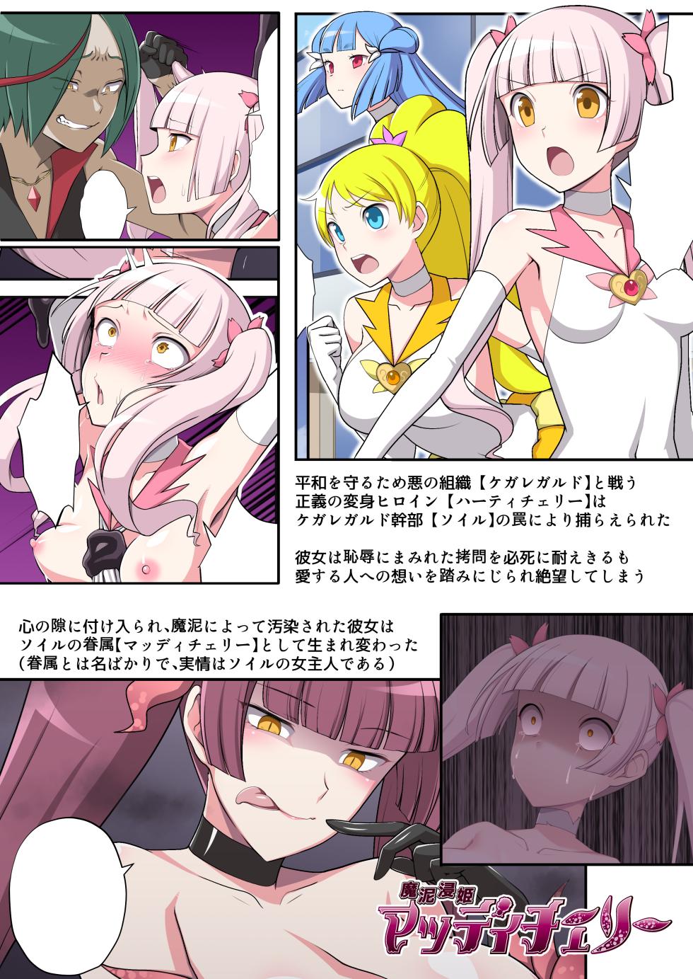 [Devil Dance] 魔泥浸姫マッディチェリー外伝 元・正義の魔法少女をふたなり女怪人にして男の娘幹部であるボク専用のおちんちん人形にした話 - Page 2