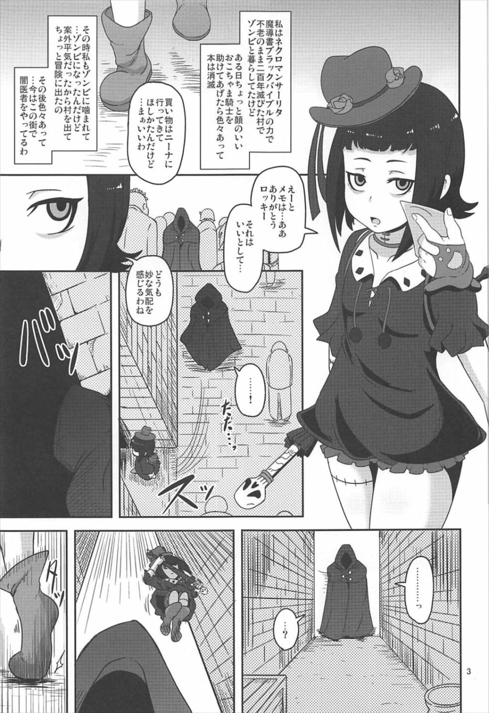 (C92) [HellDevice (nalvas)] Kishou Shoujo Hanbaichuu Nedan Ou Soudan (Rage of Bahamut) - Page 2