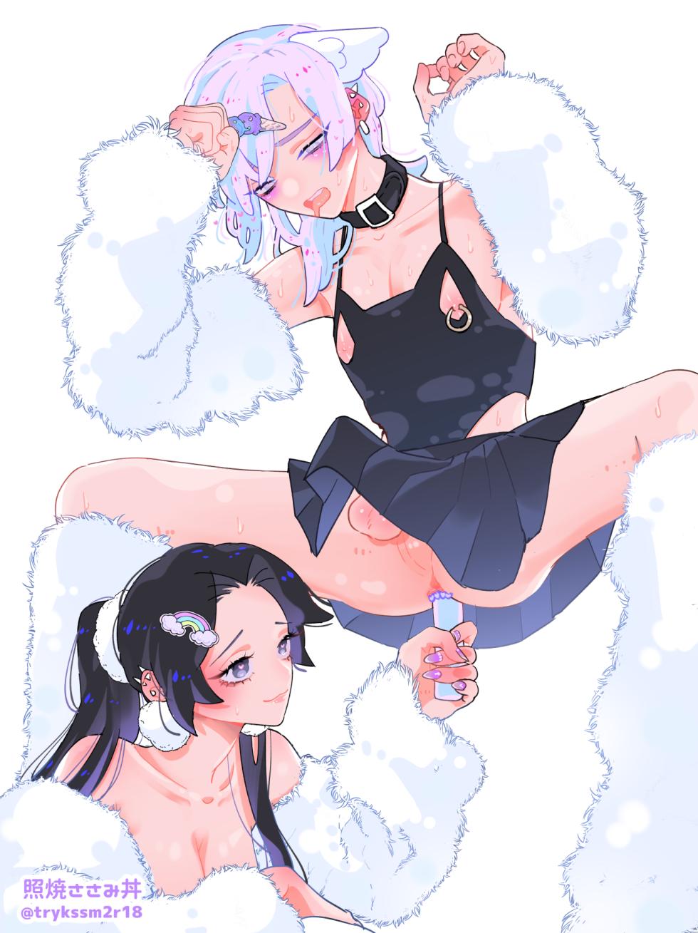 [Teriyaki Sasami Donburi (Teriyaki Sasami)] Female x Male Illustrations (2) - Page 21
