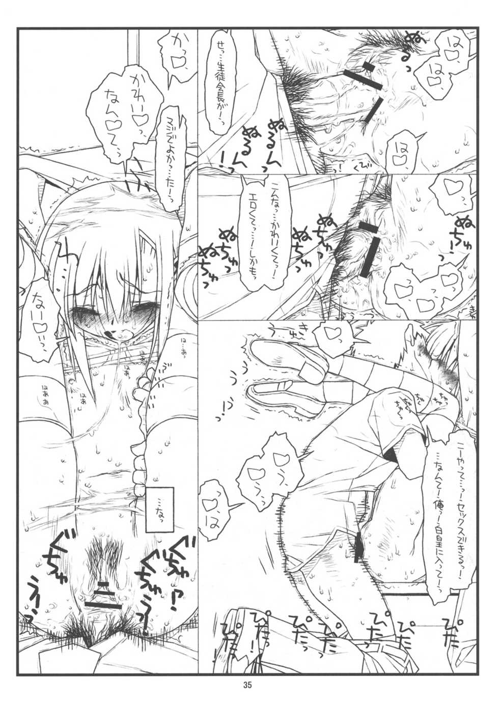 (C79) [bolze. (rit.)] Orera to Kanojo ga Dorei to Shujin de Seitokaichou (Hayate no Gotoku!) - Page 34