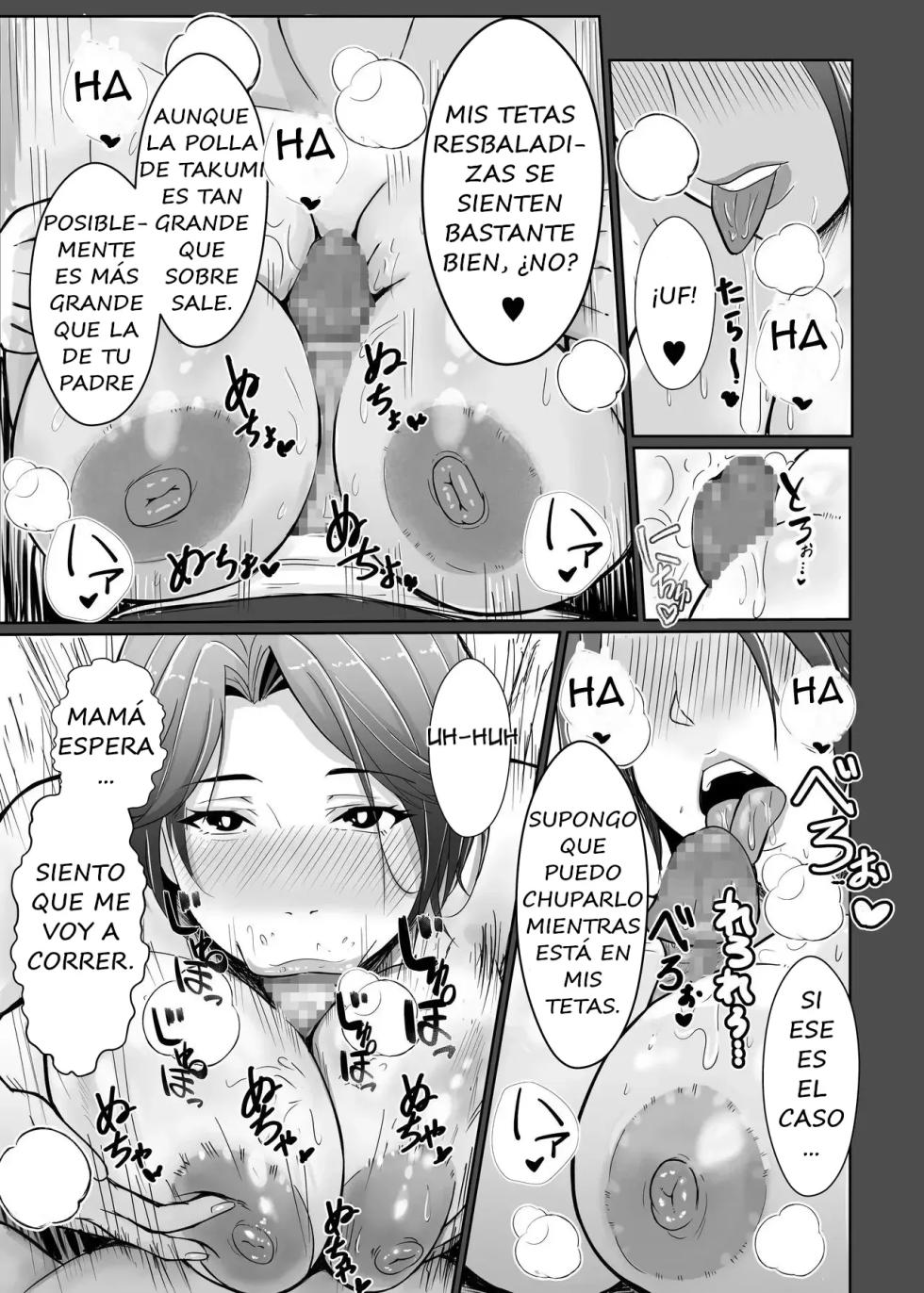 [Ero no Teishokuya] Kaa-san ga Nuite Ageyou ka？❤ |¿Te lo sac❤, mamá？ [Spanish] [unicavez] - Page 23
