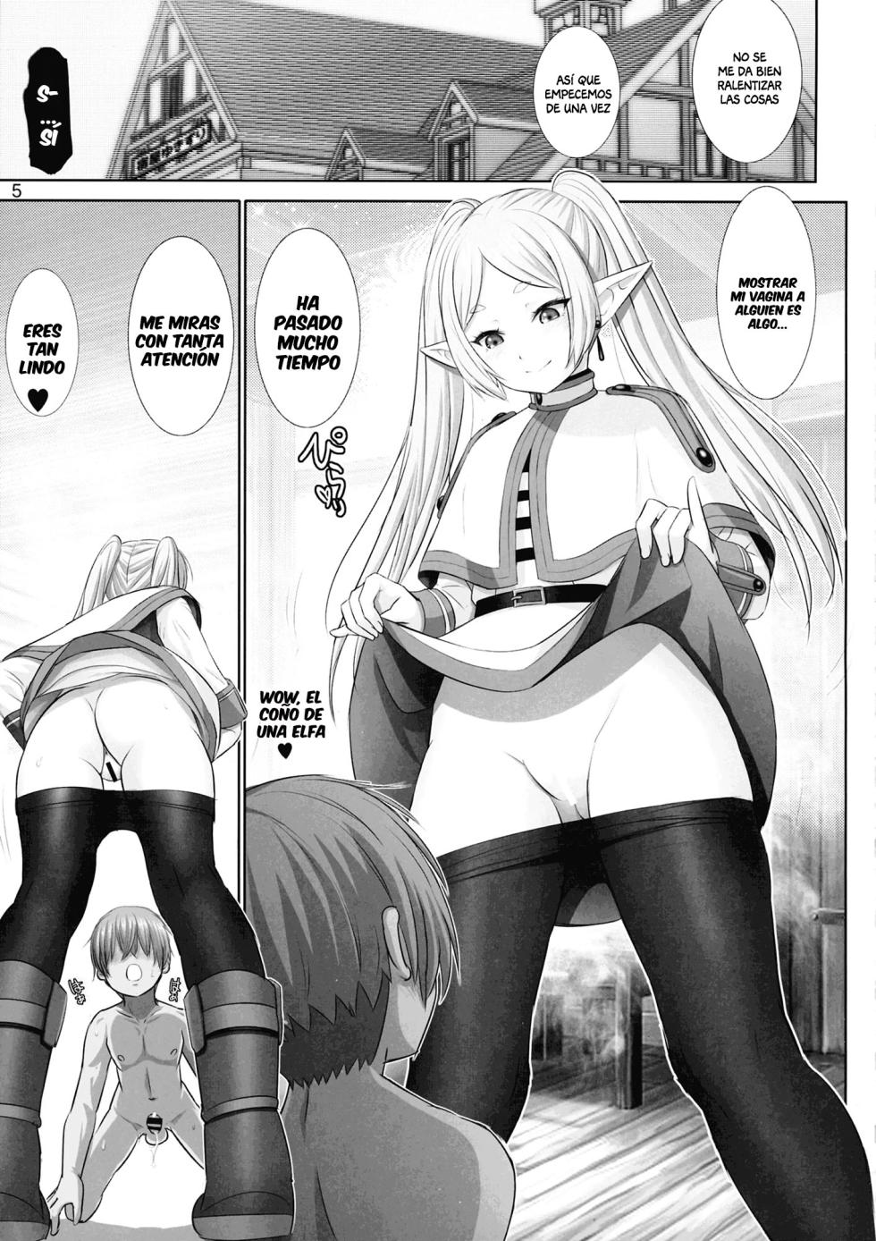 (C103) [Raijinkai (Harukigenia)] Etsuraku no Frieren | El Placer de Frieren (Sousou no Frieren) [Spanish] [Anything] - Page 5