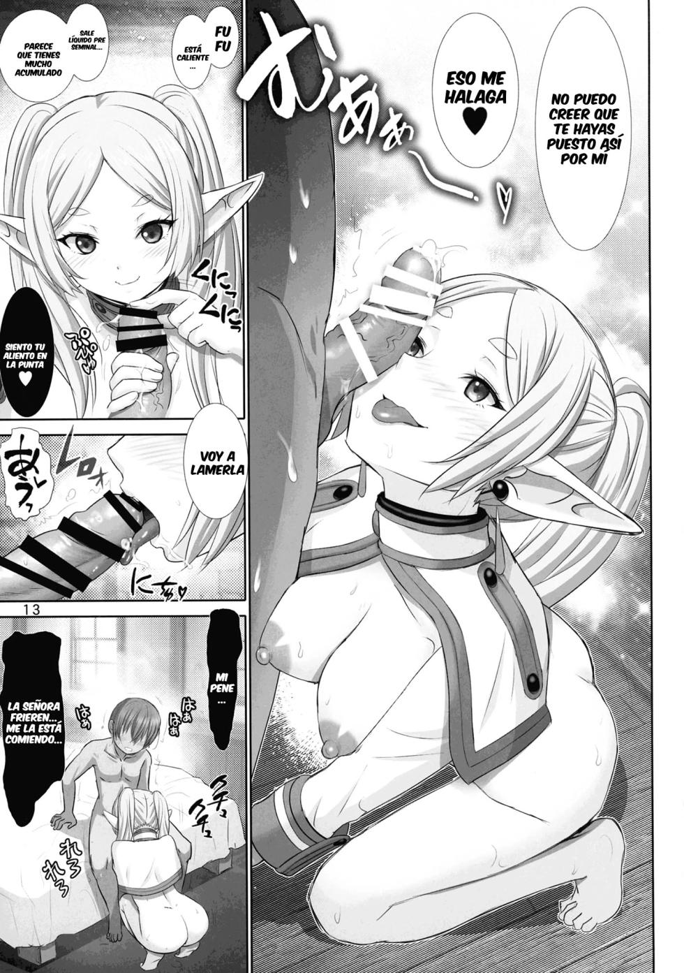 (C103) [Raijinkai (Harukigenia)] Etsuraku no Frieren | El Placer de Frieren (Sousou no Frieren) [Spanish] [Anything] - Page 13