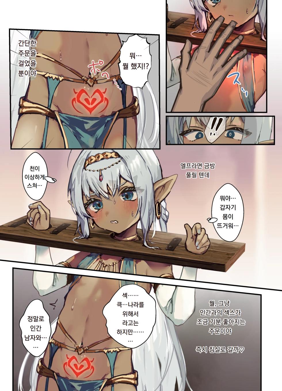 [Eight PM] Kouki na Kasshoku Elf Shota o Inmon no Chikara de Mesuiki Ohogao Saseru | 고귀한 갈색 엘프쇼타를 음문의 힘으로 암컷타락 오홋 얼굴을 하게 만들다 [Korean] [도레솔] - Page 4