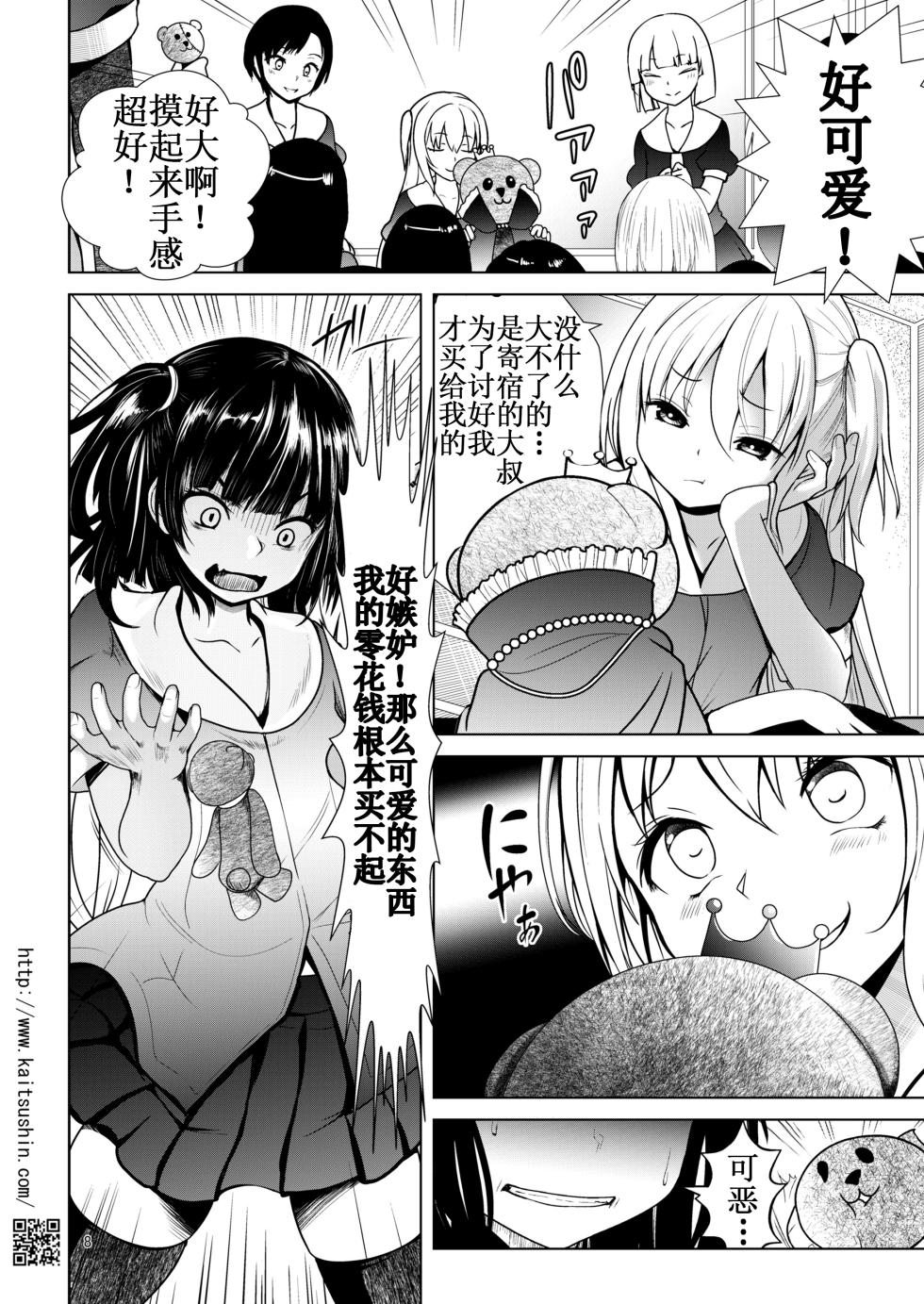 [Kaitsushin (Namamo Nanase)] Chikandensha de namaiki JS ga ochiru made | 痴汉电车上直至嚣张的JS堕落为止 [Chinese] [lin6個人漢化] [Decensored] [Digital] - Page 9