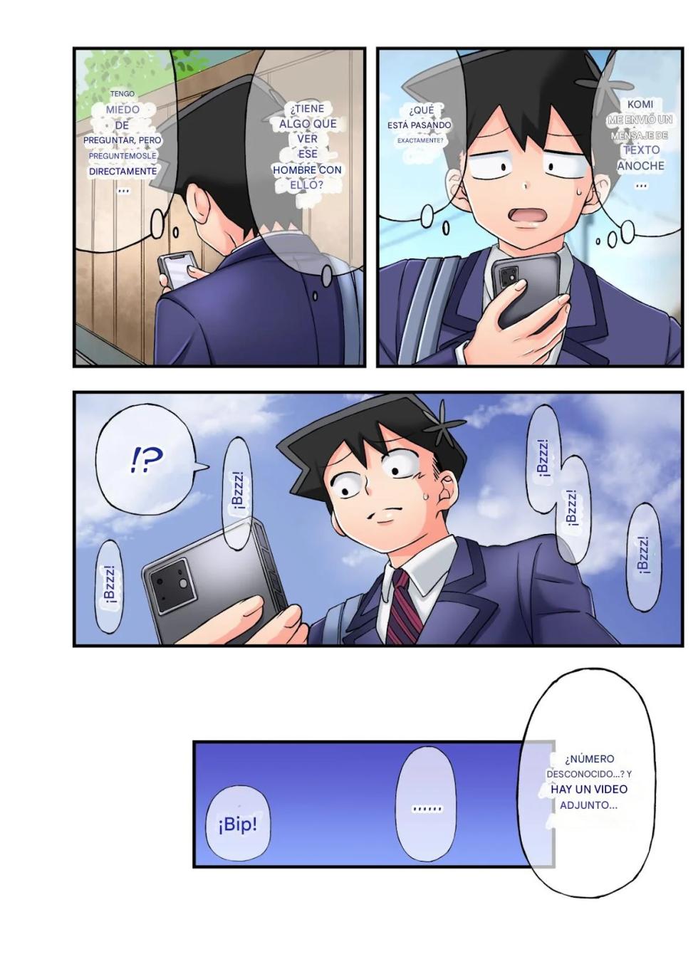 [Ryoku Shinpan (Katsuyoshi)] Gakuen no Madonna ga Saimin Sennou de Netoraremashita (Komi-san wa Komyushou Desu.) [Spanish] [Adrexdragora] - Page 35