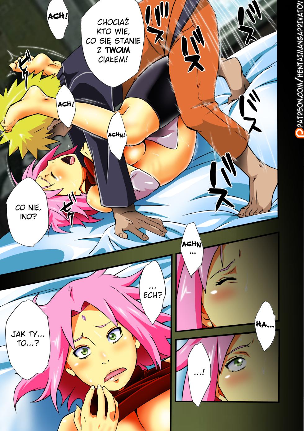 (C92) [Karakishi Youhei-dan Shinga (Sahara Wataru)] Botan to Sakura (Naruto) [Polish] [Colorized] [Decensored] - Page 10