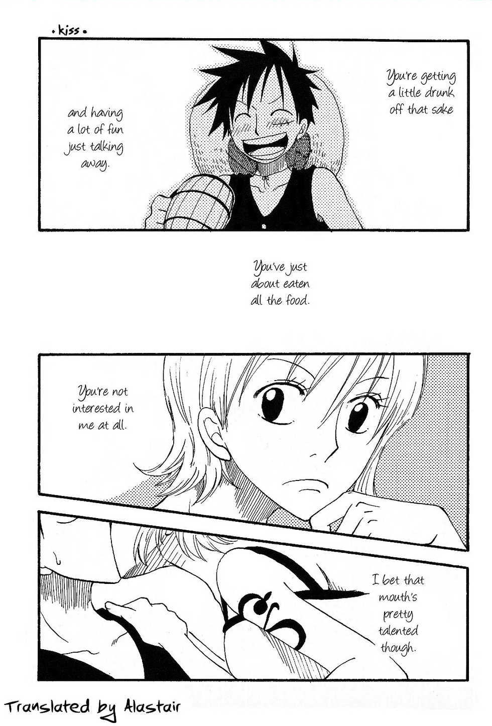 [CHANNEL KING (Fujisaki Kazuko)] Dakishimetara Kiss o Shiyou. (One Piece) [English] [Alastair] - Page 2