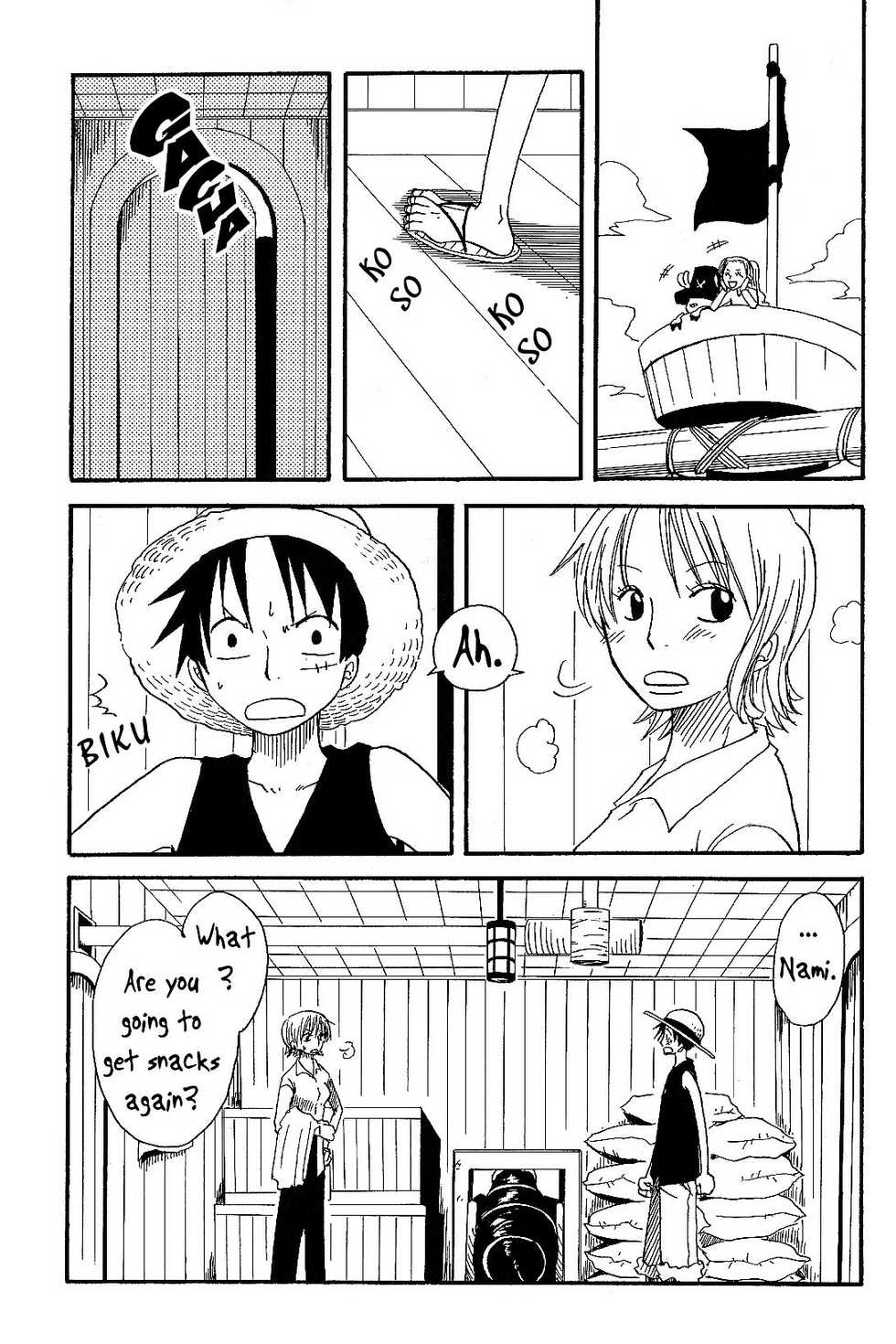 [CHANNEL KING (Fujisaki Kazuko)] Dakishimetara Kiss o Shiyou. (One Piece) [English] [Alastair] - Page 6