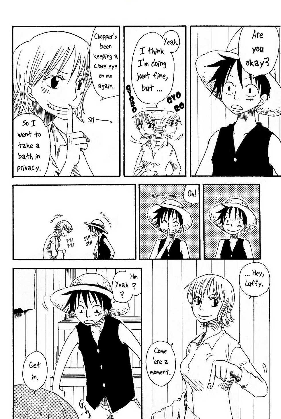 [CHANNEL KING (Fujisaki Kazuko)] Dakishimetara Kiss o Shiyou. (One Piece) [English] [Alastair] - Page 7