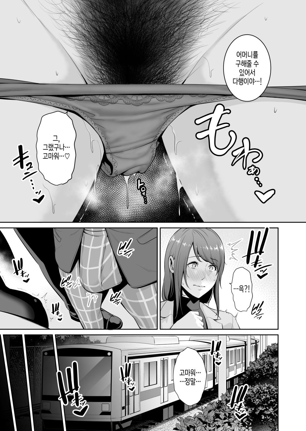 [Misaki (gonza)] Gibo o, Densha de... | 새엄마를, 전철에서... [Korean] [팀 숙녀] - Page 12