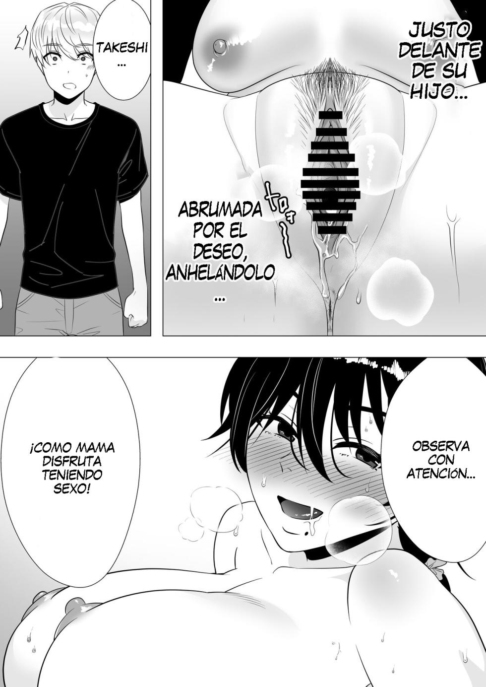 [Tarobaumu] Kimottama Kaa-chan 3 ~Daisuki na Hahaoya to Dosukebe Tanetsuke Seikatsu~ | Una Vigorosa Madre 3 ~Una Vida de Inseminacion con mi Amada Madre~ [Spanish] [K-le Traducciones] - Page 33