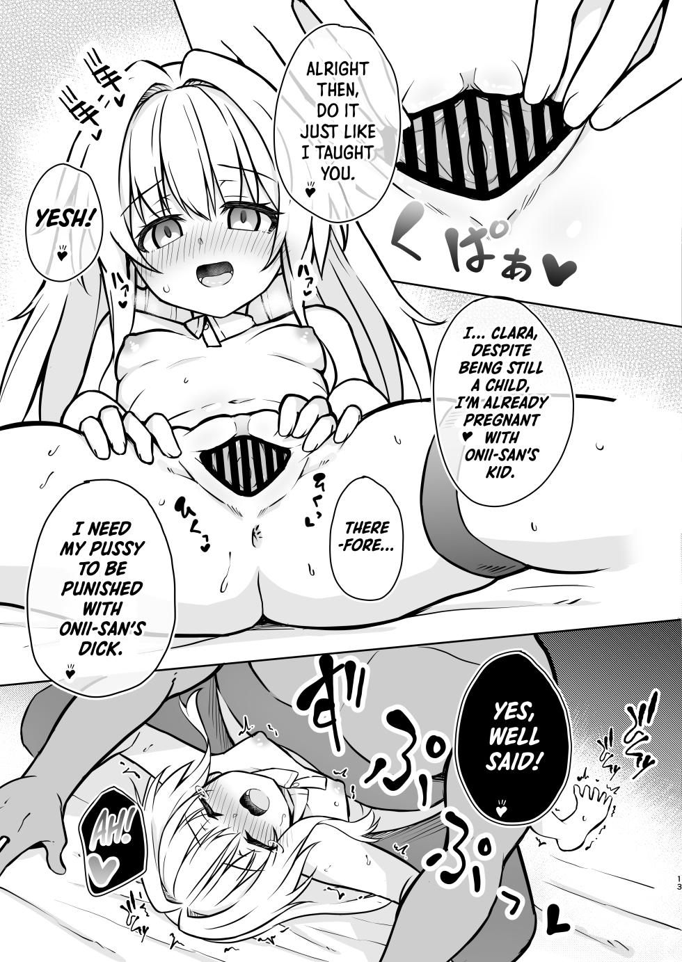 [Tonzura Douchuu (Kazawa)] Clara o Saimin Shite Hanshoku no Unmei o Ayumitai | Hypnotizing Clara to Breed for Life (Honkai: Star Rail) [Shiro Translation] [Digital] - Page 12