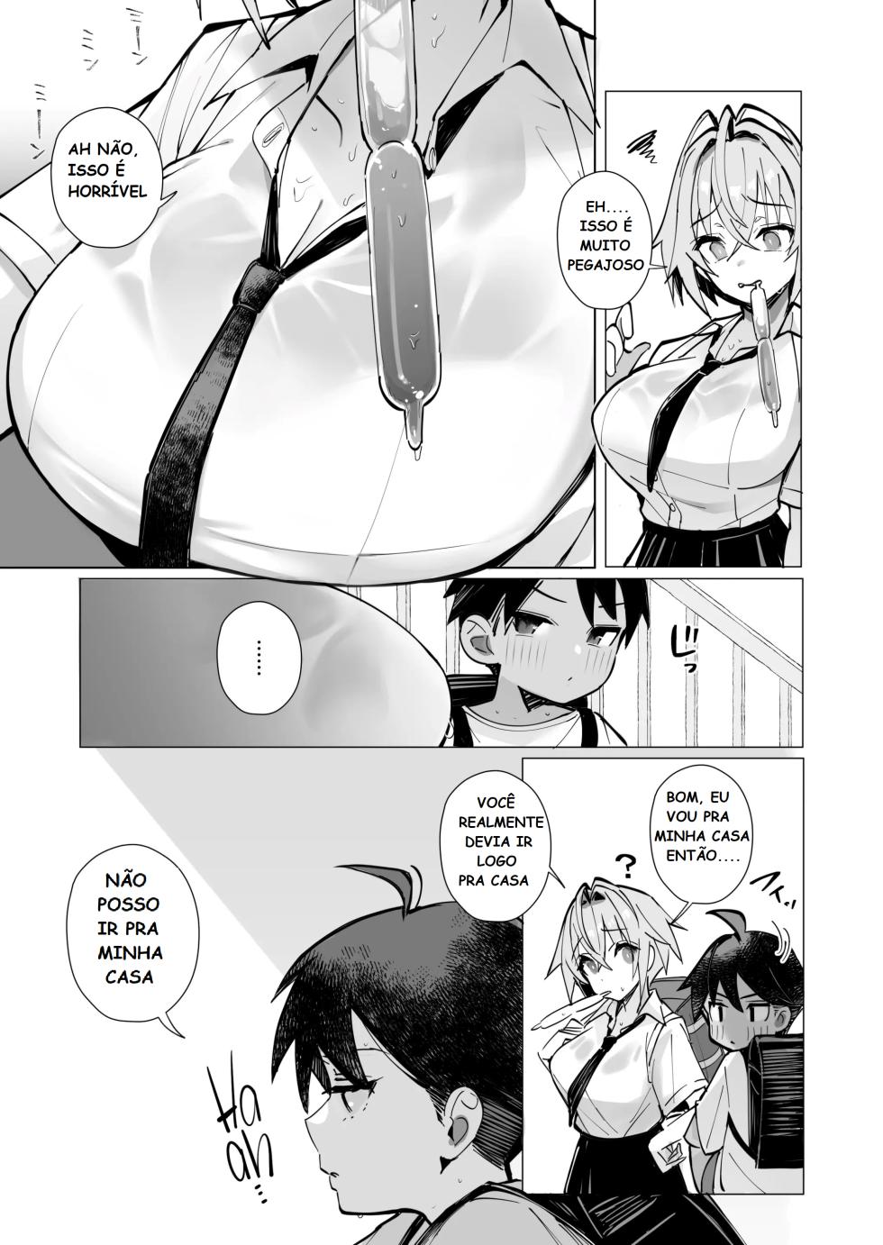 [Toran Porin Purin (Mappa Ninatta)] Oshi ni Yowai Kinjo no Nee-chan to Boku no Natsu ~Kouhai-chan no Nichijou~ [Portuguese-BR] [Digital] - Page 6
