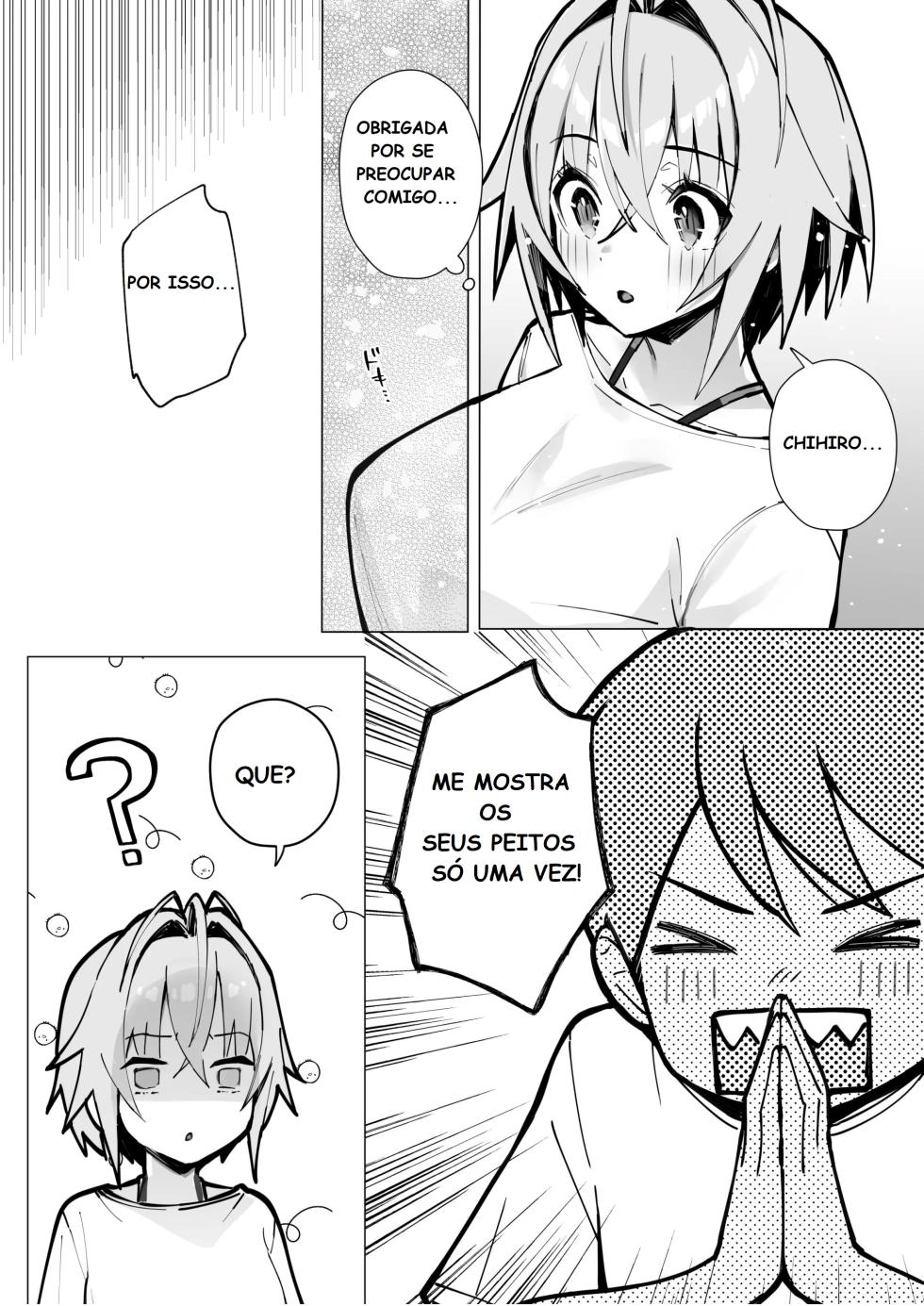 [Toran Porin Purin (Mappa Ninatta)] Oshi ni Yowai Kinjo no Nee-chan to Boku no Natsu ~Kouhai-chan no Nichijou~ [Portuguese-BR] [Digital] - Page 12