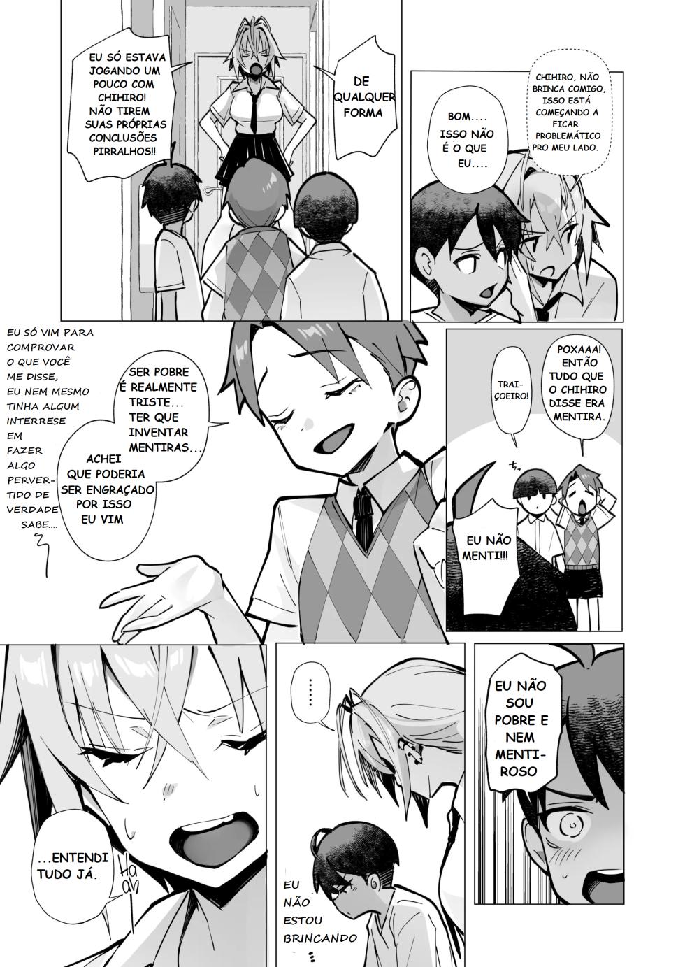 [Toran Porin Purin (Mappa Ninatta)] Oshi ni Yowai Kinjo no Nee-chan to Boku no Natsu ~Kouhai-chan no Nichijou~ [Portuguese-BR] [Digital] - Page 25