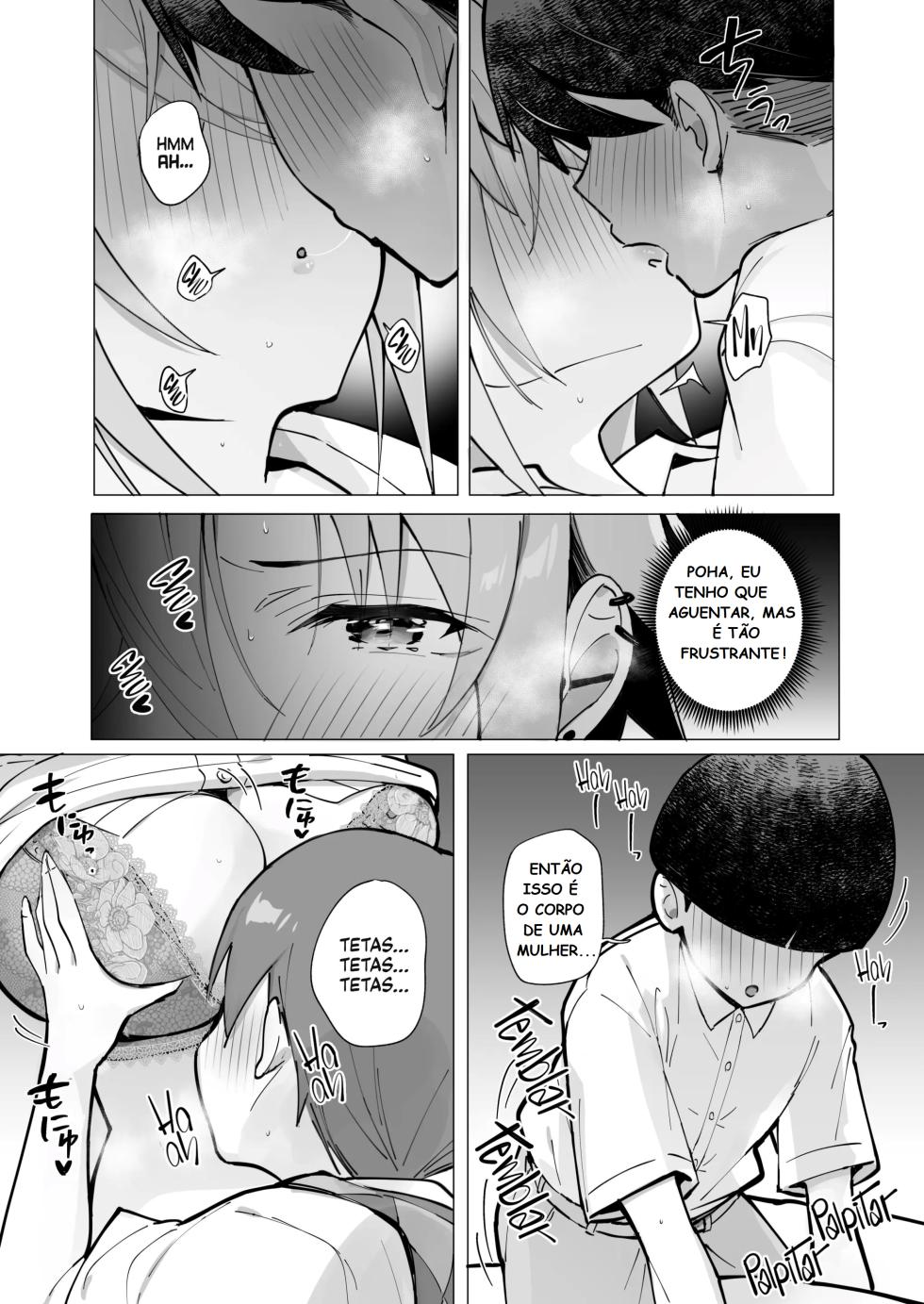 [Toran Porin Purin (Mappa Ninatta)] Oshi ni Yowai Kinjo no Nee-chan to Boku no Natsu ~Kouhai-chan no Nichijou~ [Portuguese-BR] [Digital] - Page 29