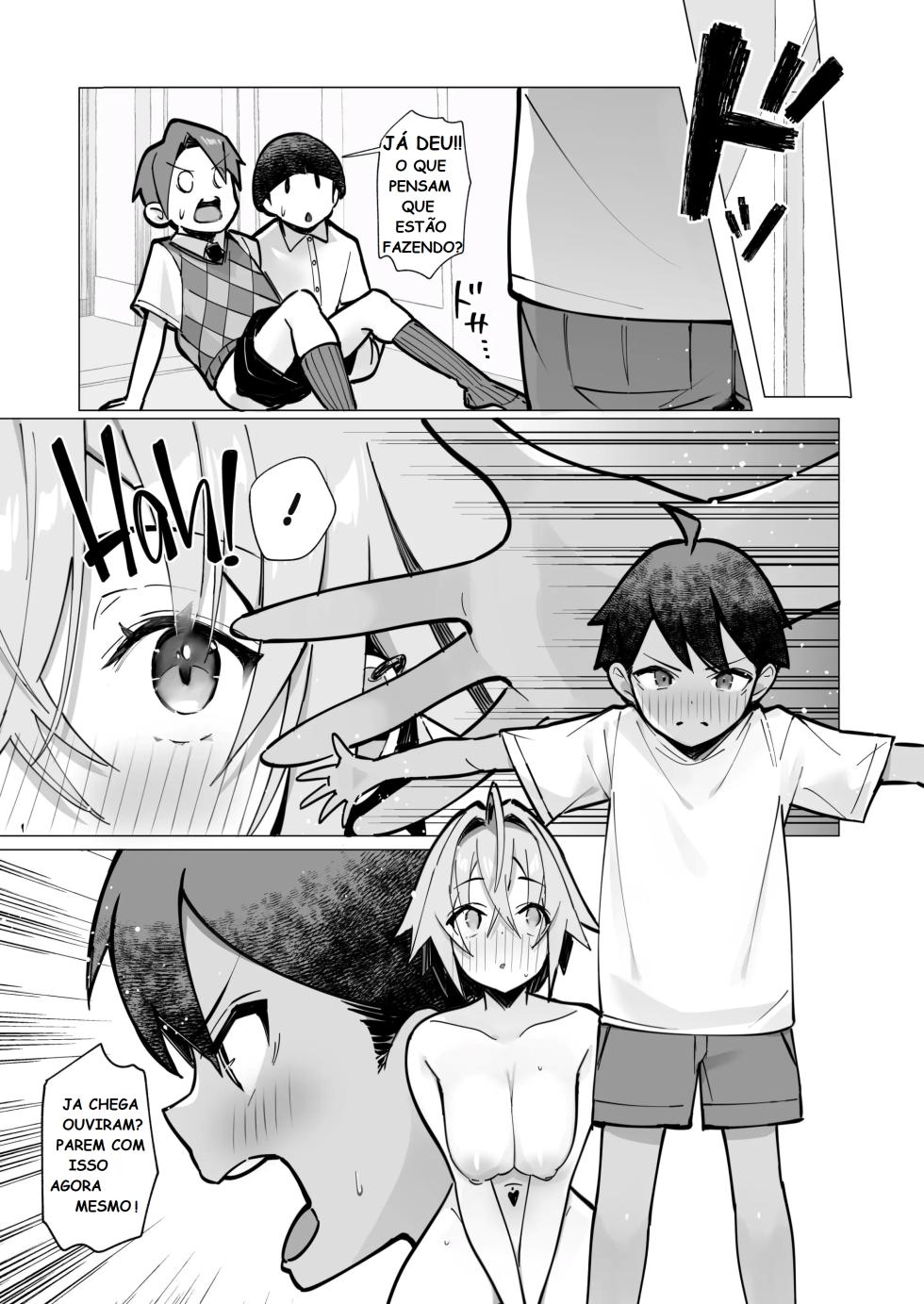 [Toran Porin Purin (Mappa Ninatta)] Oshi ni Yowai Kinjo no Nee-chan to Boku no Natsu ~Kouhai-chan no Nichijou~ [Portuguese-BR] [Digital] - Page 37