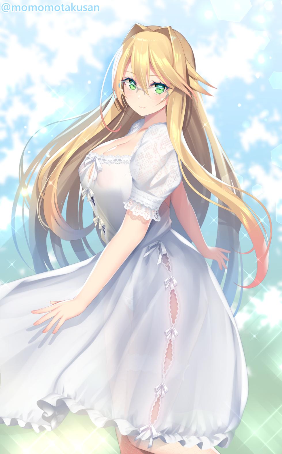 [柏餅 よもぎ / yomogi] White One-Piece Dresses - Page 10