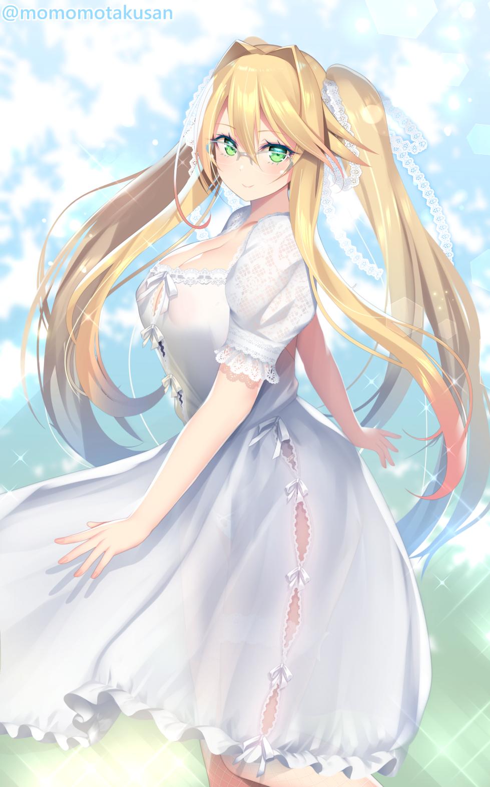 [柏餅 よもぎ / yomogi] White One-Piece Dresses - Page 12