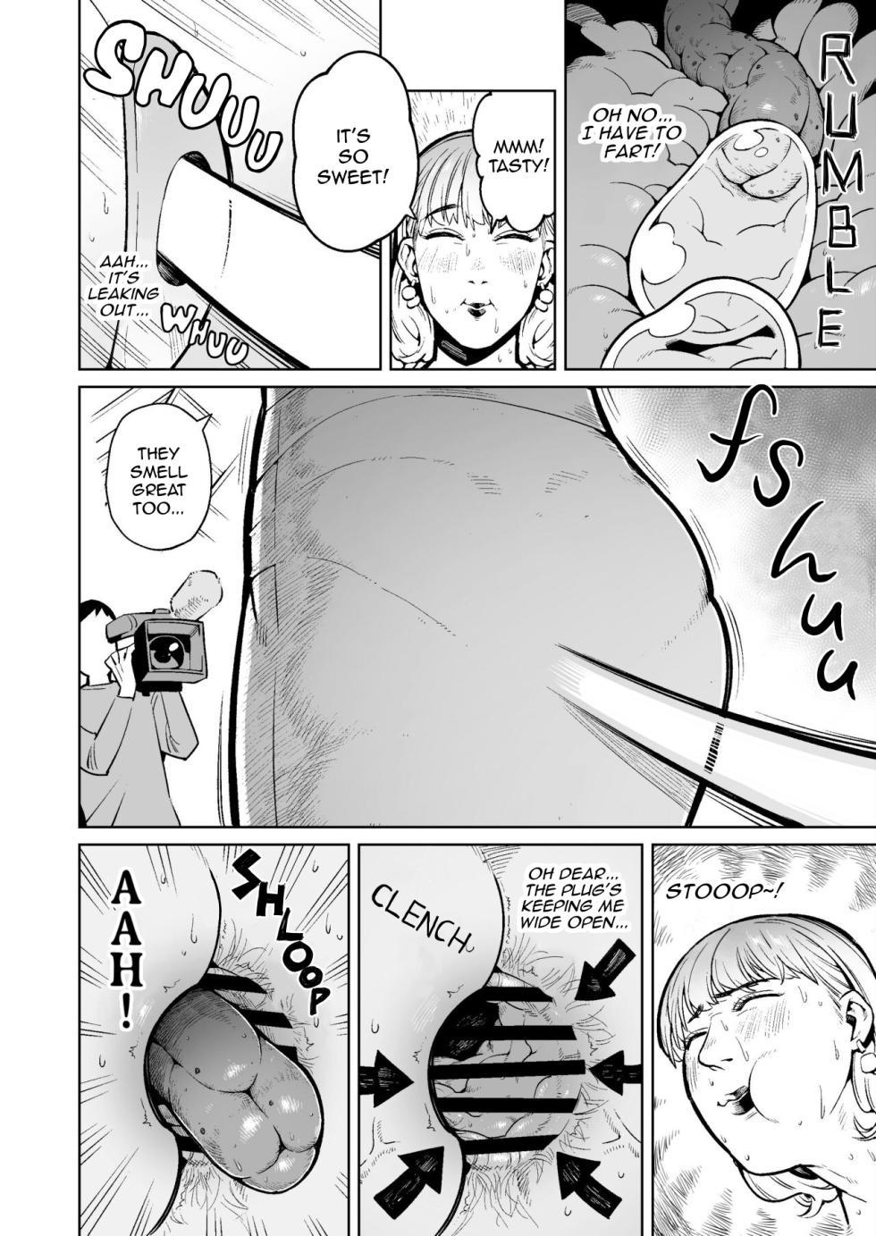 [Cupiko] Douryou no Wana de Koukai Dappun Shita Hitozuma Joshi Announcer | A Female Presenter Defecates Live on TV [English] - Page 16