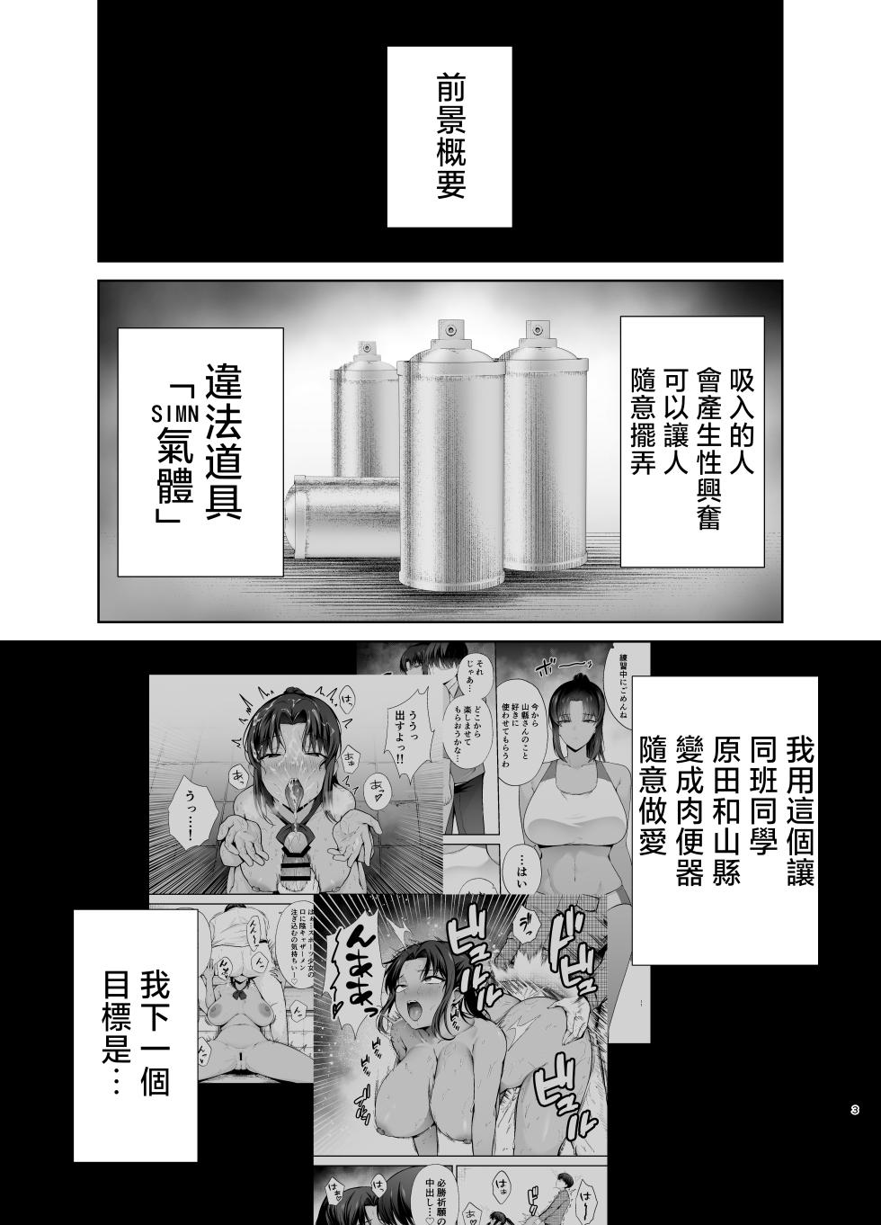 [Ougon Shinshi Club (Tabuchi)] Fukujuu Kyoushitsu 3 Sennou Gas de Classmate ni Yaritai Houdai [Chinese] - Page 2