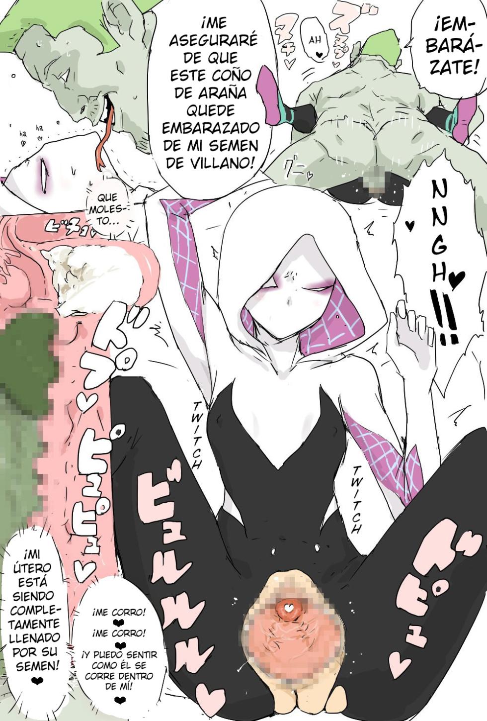[Aporon] Haramase Gwen-chan | Impregnated Gwen (Spider-Man: Across the Spider-Verse) (Spanish) [kalock & ToonX] - Page 4