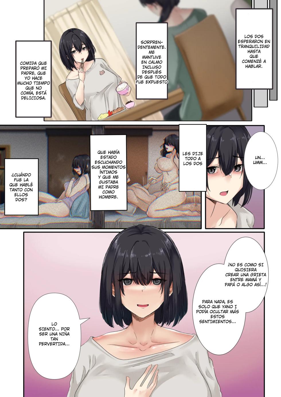 [Merukoro (KANIKORO)] Otou-san to Sex Shitara Dame desu ka？| ¿Está Mal Tener Sexo con mi Papá？[Spanish] [Sakura Projects] - Page 19