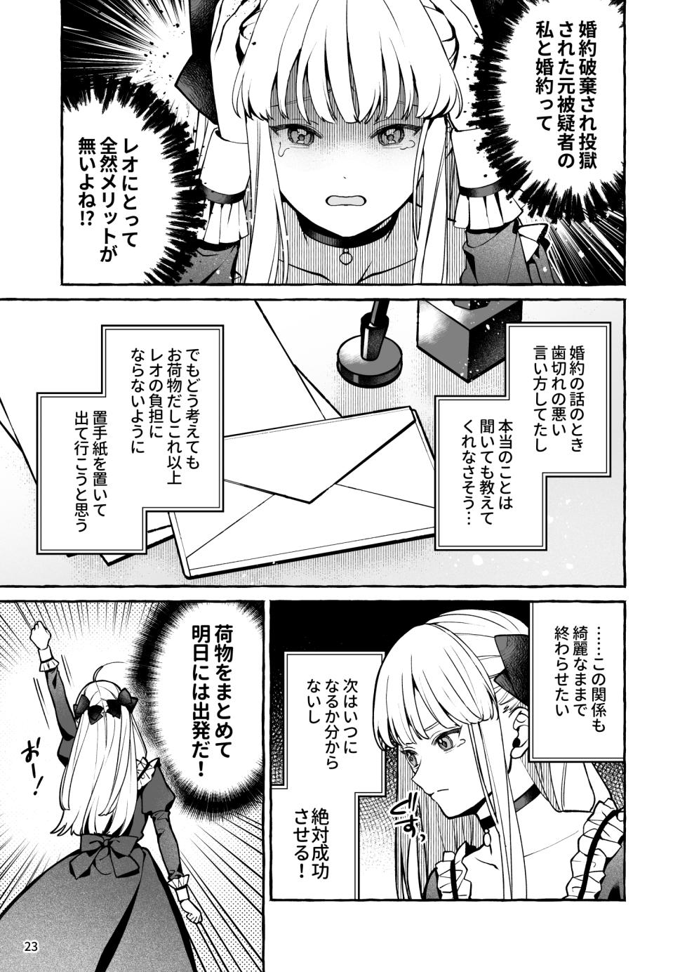 [Soboro Kenkyuujo (Yoshida Soboro)] Danzai Akuyaku Reijou to Moto Shiyounin no Konyaku - Page 24