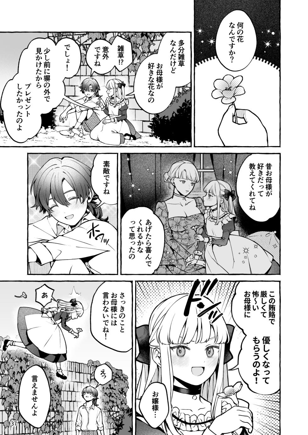 [Soboro Kenkyuujo (Yoshida Soboro)] Danzai Akuyaku Reijou to Moto Shiyounin no Konyaku - Page 38