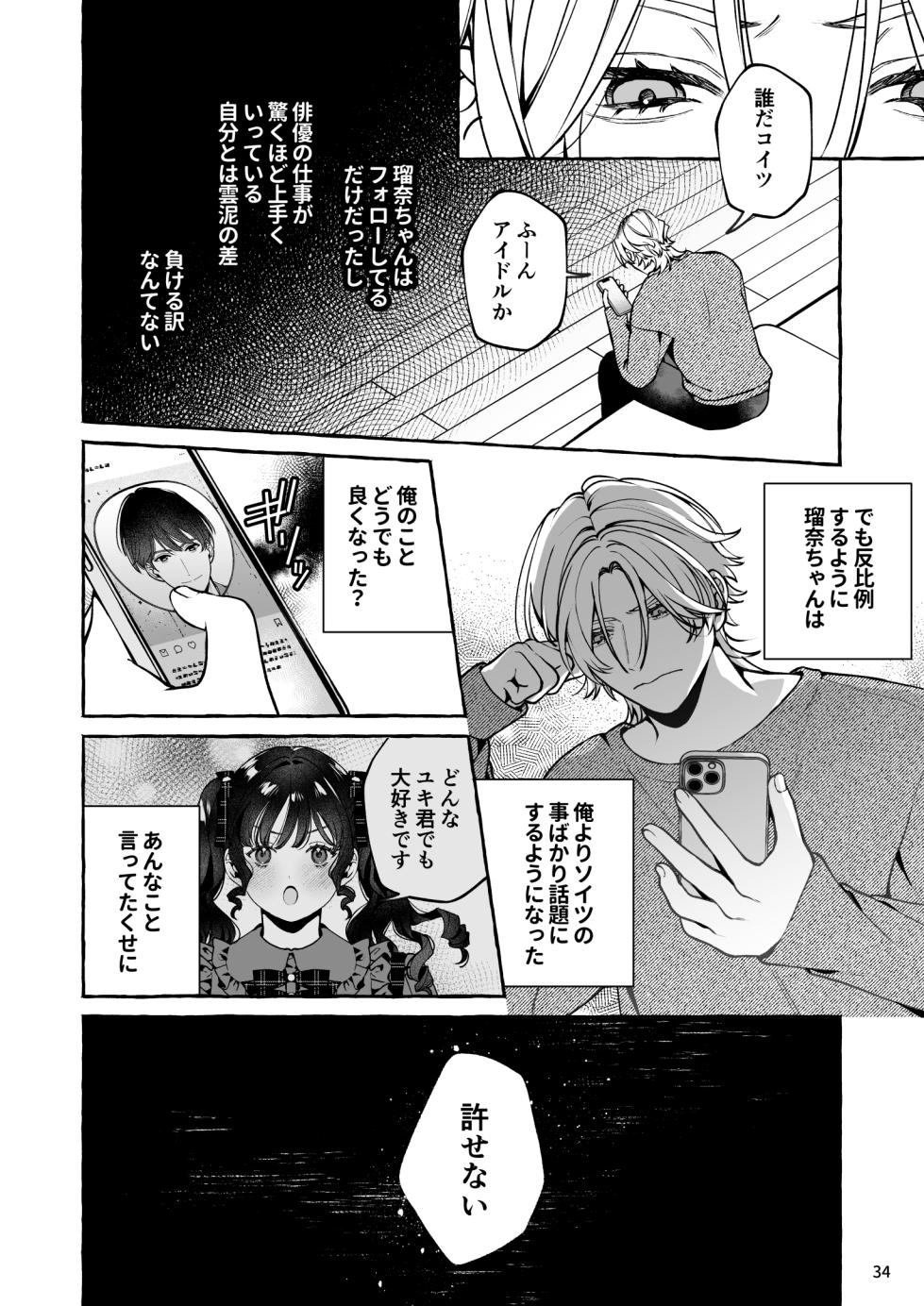[Soboro Kenkyuujo (Yoshida Soboro)] Mukashi no Oshi ni Gachikoi Gekijuu Shuuchaku Sareteta - Page 35