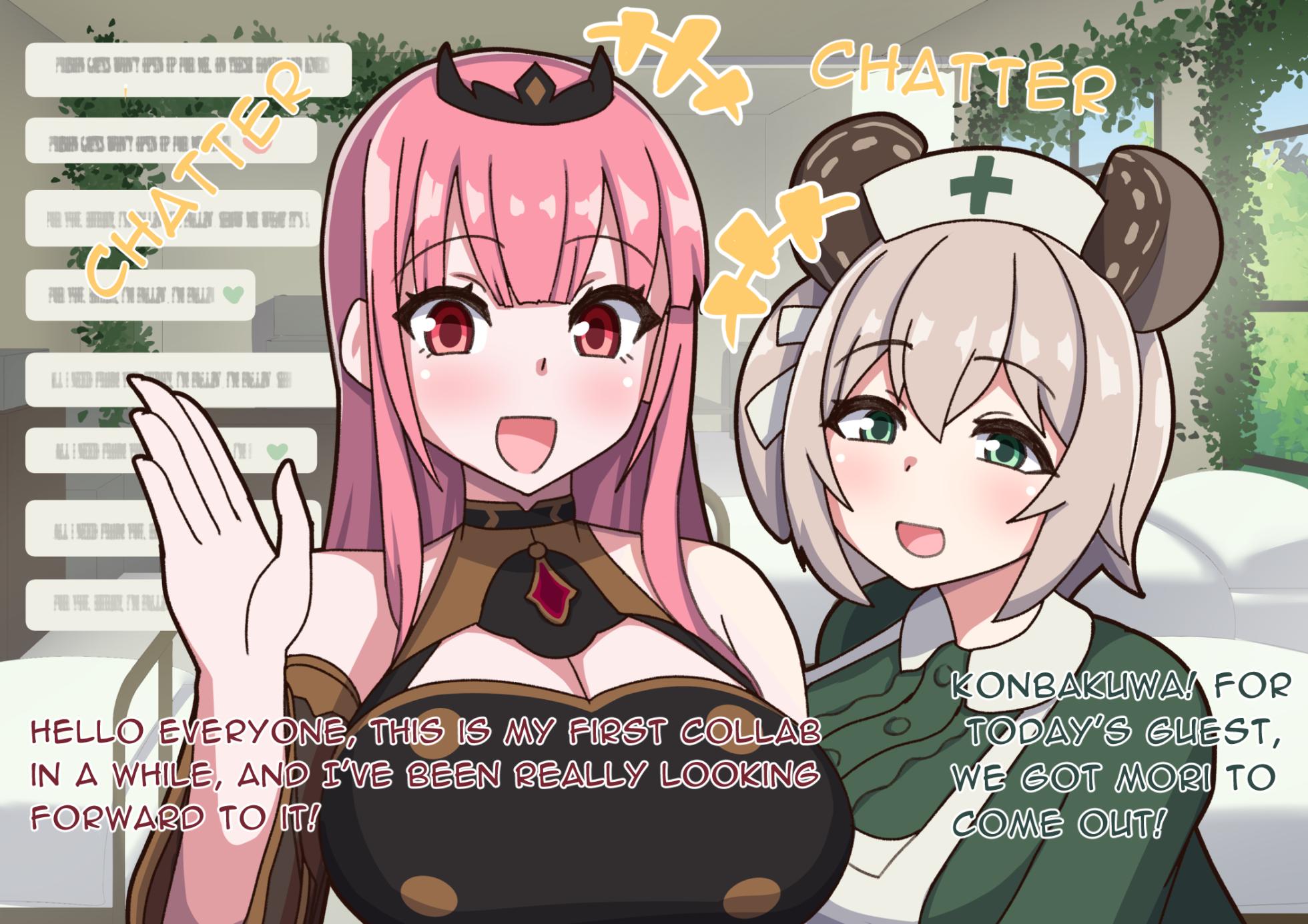 kulettula/クェッツァー Mori Calliope and Nimi Nightmare horse game (JP text and English Translation) - Page 1