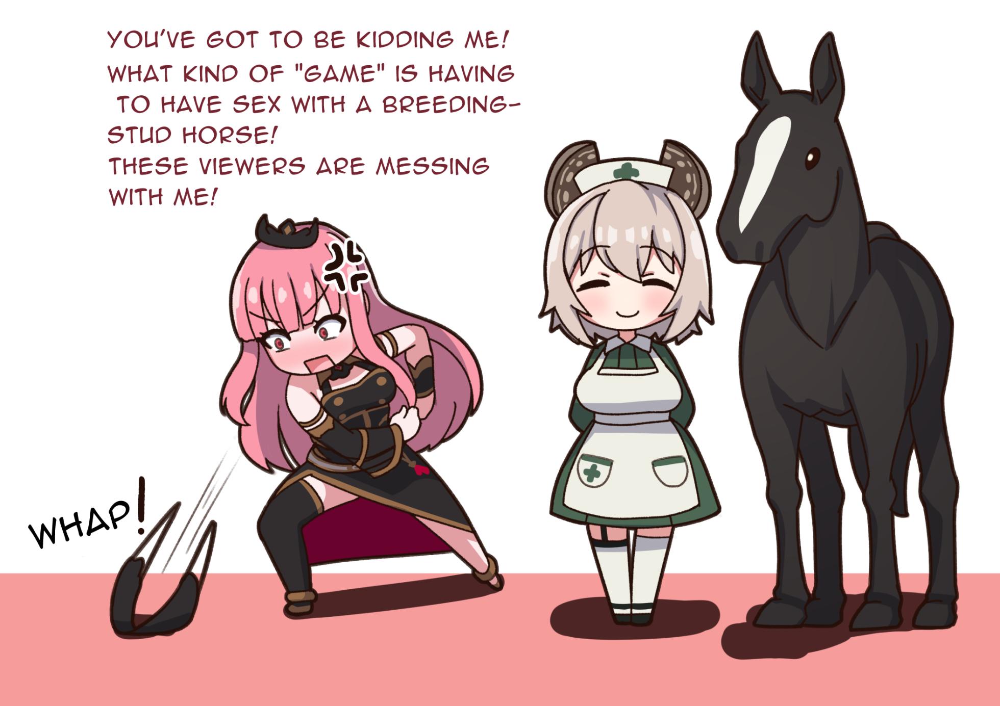 kulettula/クェッツァー Mori Calliope and Nimi Nightmare horse game (JP text and English Translation) - Page 5