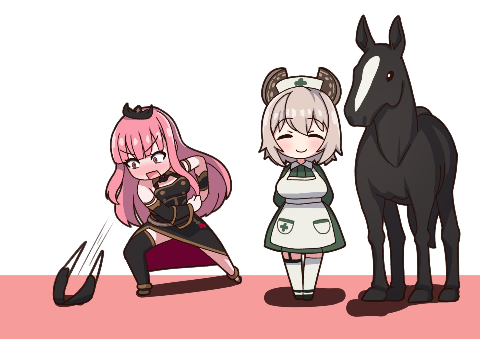 kulettula/クェッツァー Mori Calliope and Nimi Nightmare horse game (JP text and English Translation) - Page 35