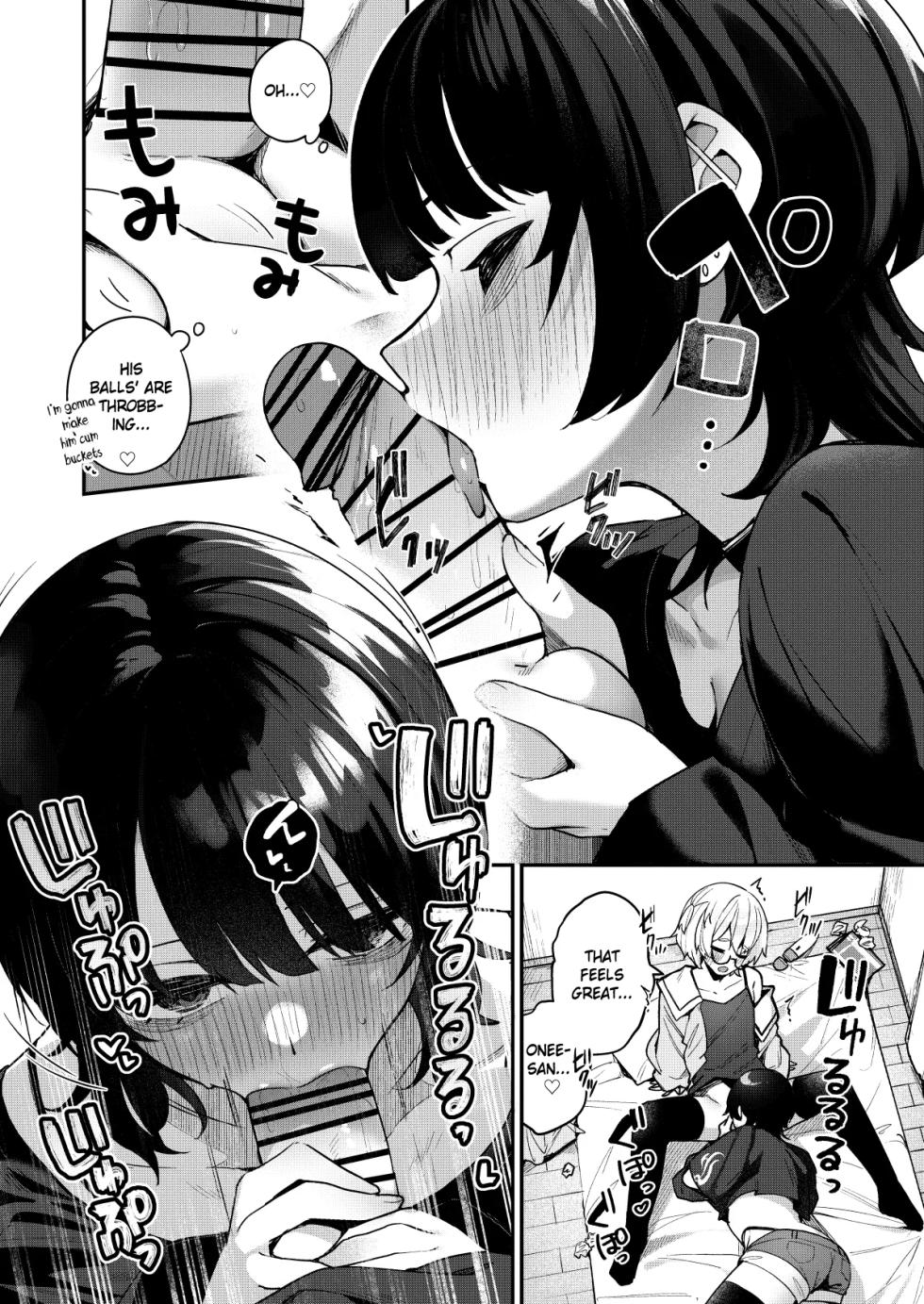 [Menbou Renpou (Menbou)] Boku no Kimochi wo Moteasobu Doutei Kari Onee-san ni Shiboraremakuru Hanashi | The Story of When a Virgin-Hunter Lady Played with My Feelings and Sucked Me Dry [English] [atang] [Digital] - Page 14