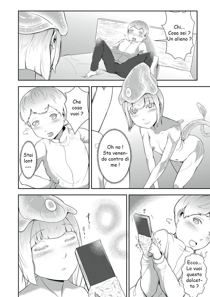 [Oshiro] Dondon Seichou Suru Hatsujou no Igyou Musume to Boku | Venuta da Lontano [Italian] - Page 4