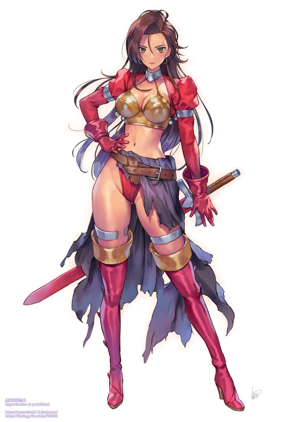 [matsukitchi] 同人ゲーム「スーパードラモンクエスト」よりアイラ。元ネタはドラゴンクエストⅦのアイラ - Page 2