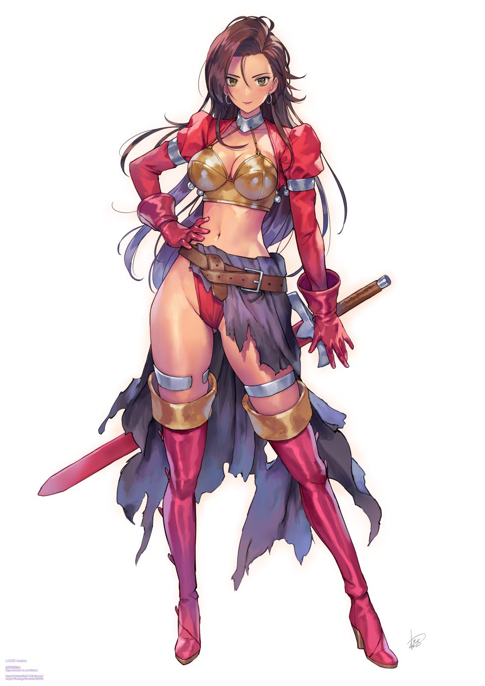 [matsukitchi] 同人ゲーム「スーパードラモンクエスト」よりアイラ。元ネタはドラゴンクエストⅦのアイラ - Page 19