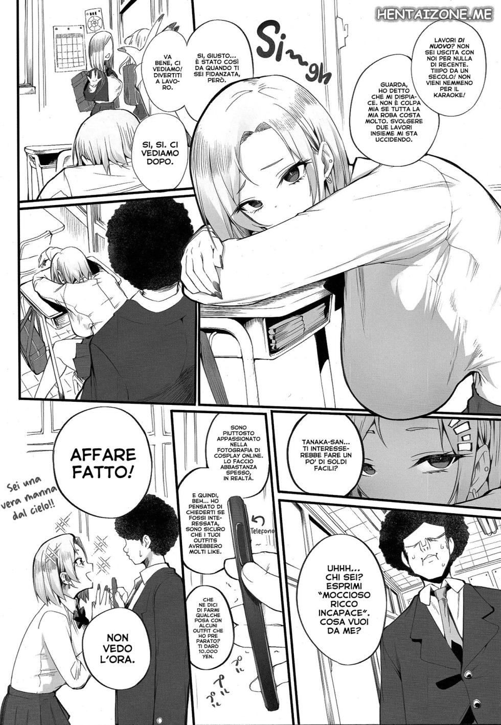 (C101) [Armadillo (Renji)] Kane sae Haraeba, Cosplay demo Hamete mo Kureru Gal o Te ni Iremashita | Una Gyaru Part-time [Italian] - Page 6