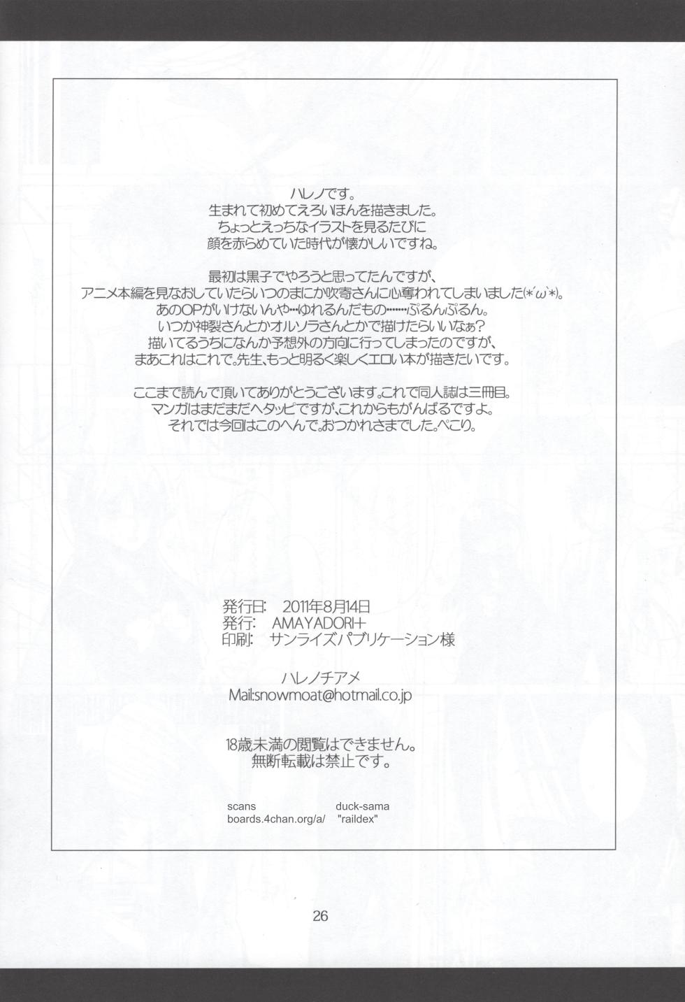 (C80) [AMAYADORI+ (Harenochiame)] HARD GIRL (Toaru Majutsu no Index) [Chinese] [廉价汉化组] - Page 26