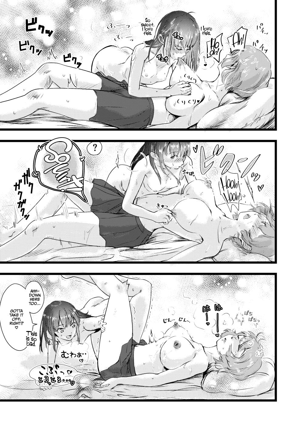 [Engawa Doumei (inkLoud2)] Shitanaga-chan to Kanbotsu-chan no Muishiki Yuri Ecchi [English] [CulturedCommissions] - Page 25
